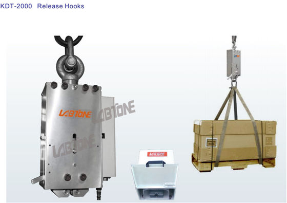 Άγκιστρα απελευθέρωσης δοκιμαστή πτώσης προτύπου ISO για μεγάλα και βαριά πακέτα έως 1500KG με υψηλή χωρητικότητα και γρήγορη πτώση